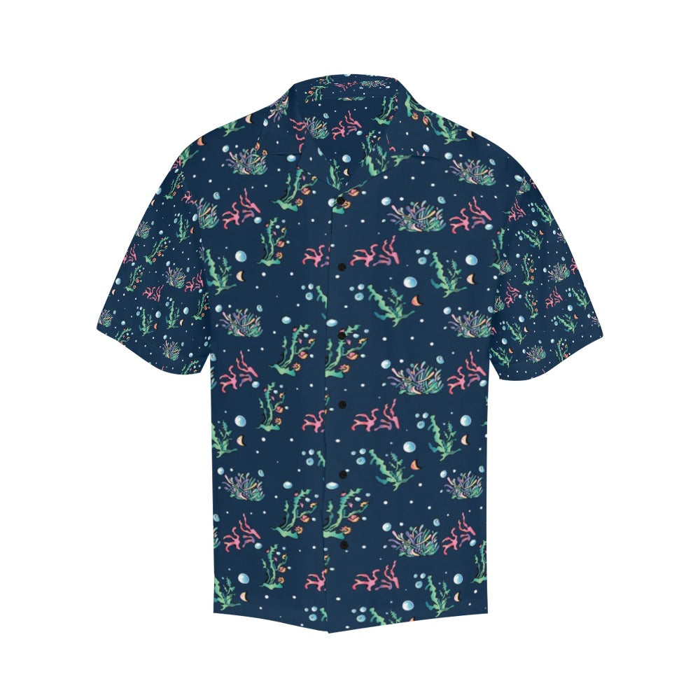 Seaweed Print Design LKS306 Men's Hawaiian Shirt