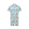 Polynesian Jellyfish Turtle Print Men's Romper