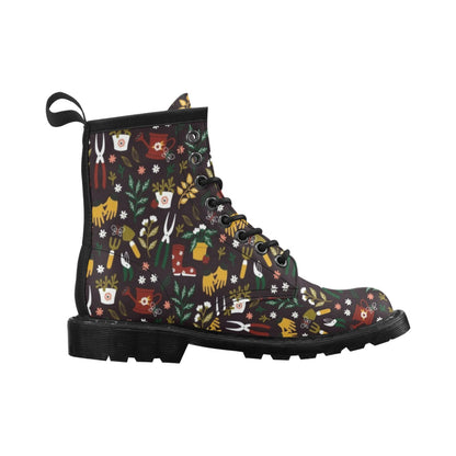 Gardening Pattern Print Design G05 Women's Boots