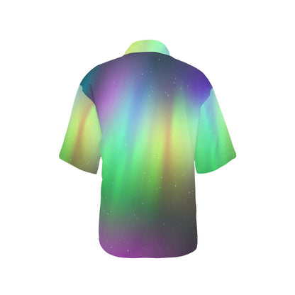 Aurora Borealis Pattern Print Design 03 Women's Hawaiian Shirt