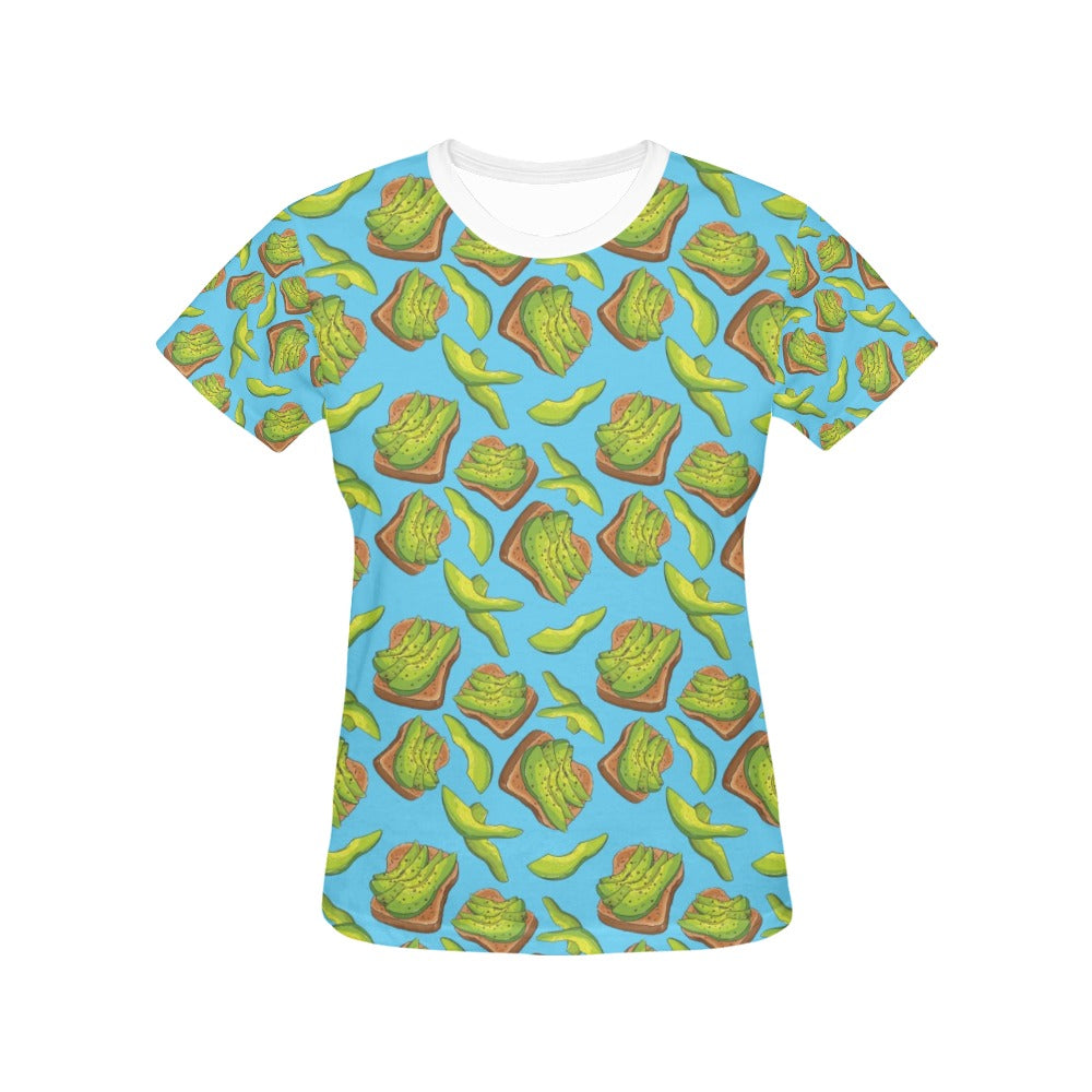 Sandwich Avocado Print Design LKS306 Women's  T-shirt