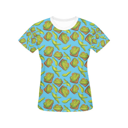Sandwich Avocado Print Design LKS306 Women's  T-shirt