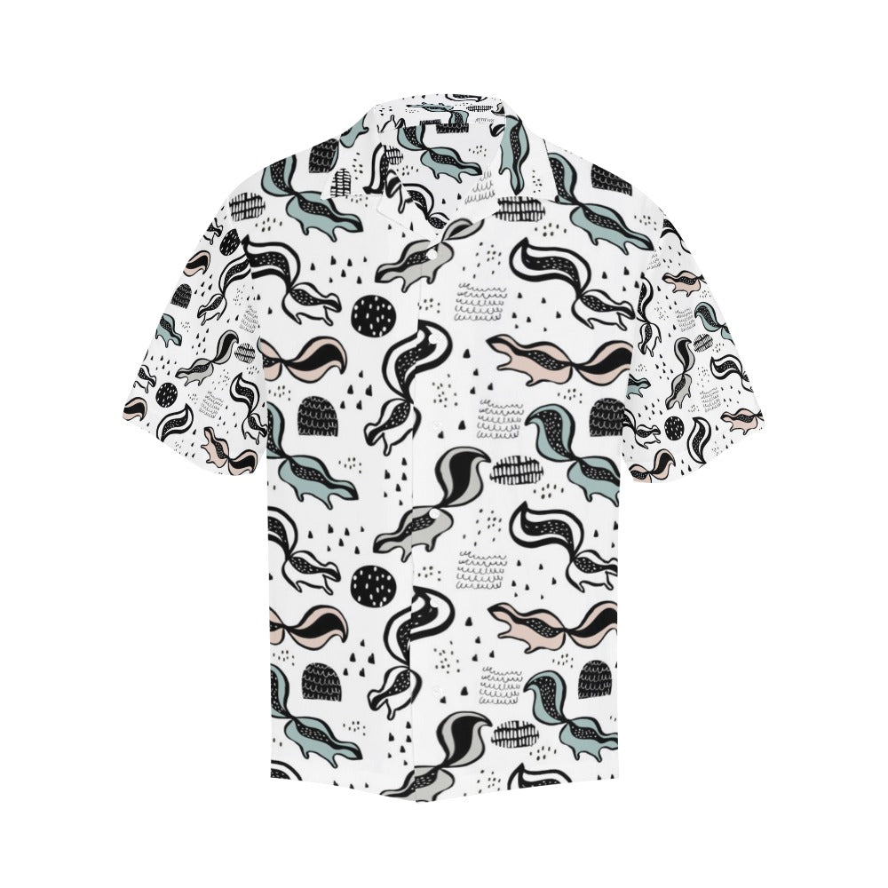Skunk Print Design LKS303 Men's Hawaiian Shirt