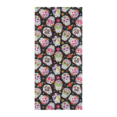 Sugar Skull Print Design LKS302 Beach Towel 32" x 71"