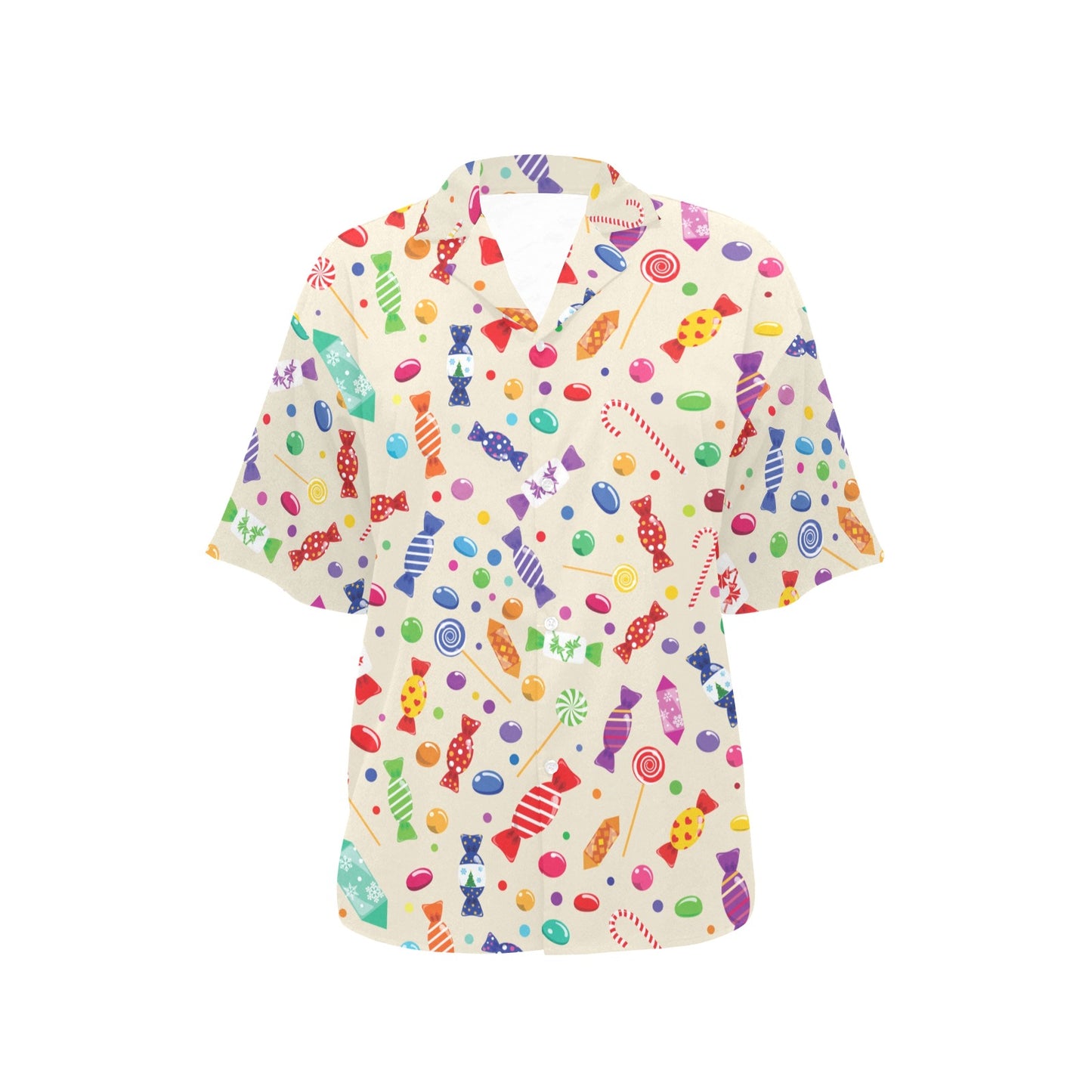 Candy Pattern Print Design 04 Women's Hawaiian Shirt