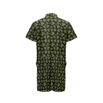 Green Tribal Turtle Polynesian Themed Men's Romper