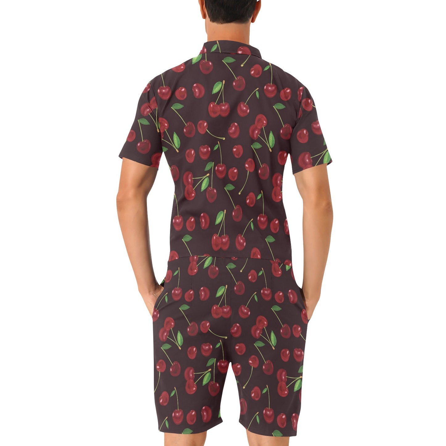 Cherry Fresh Pattern Men's Romper