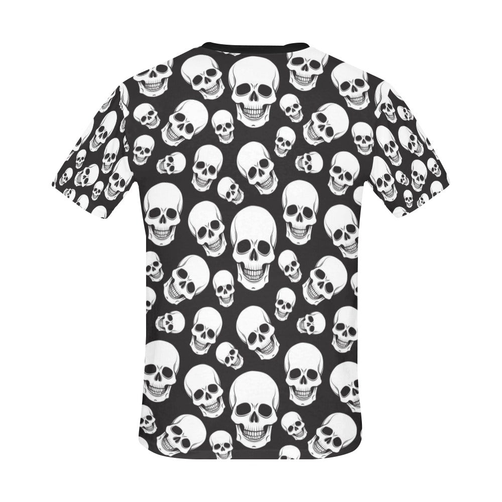 Skull Print Design LKS301 Men's All Over Print T-shirt
