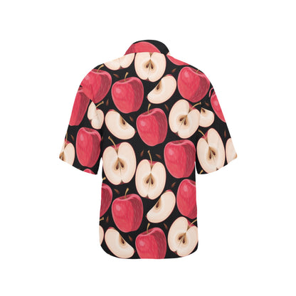 Apple Pattern Print Design AP02 Women's Hawaiian Shirt