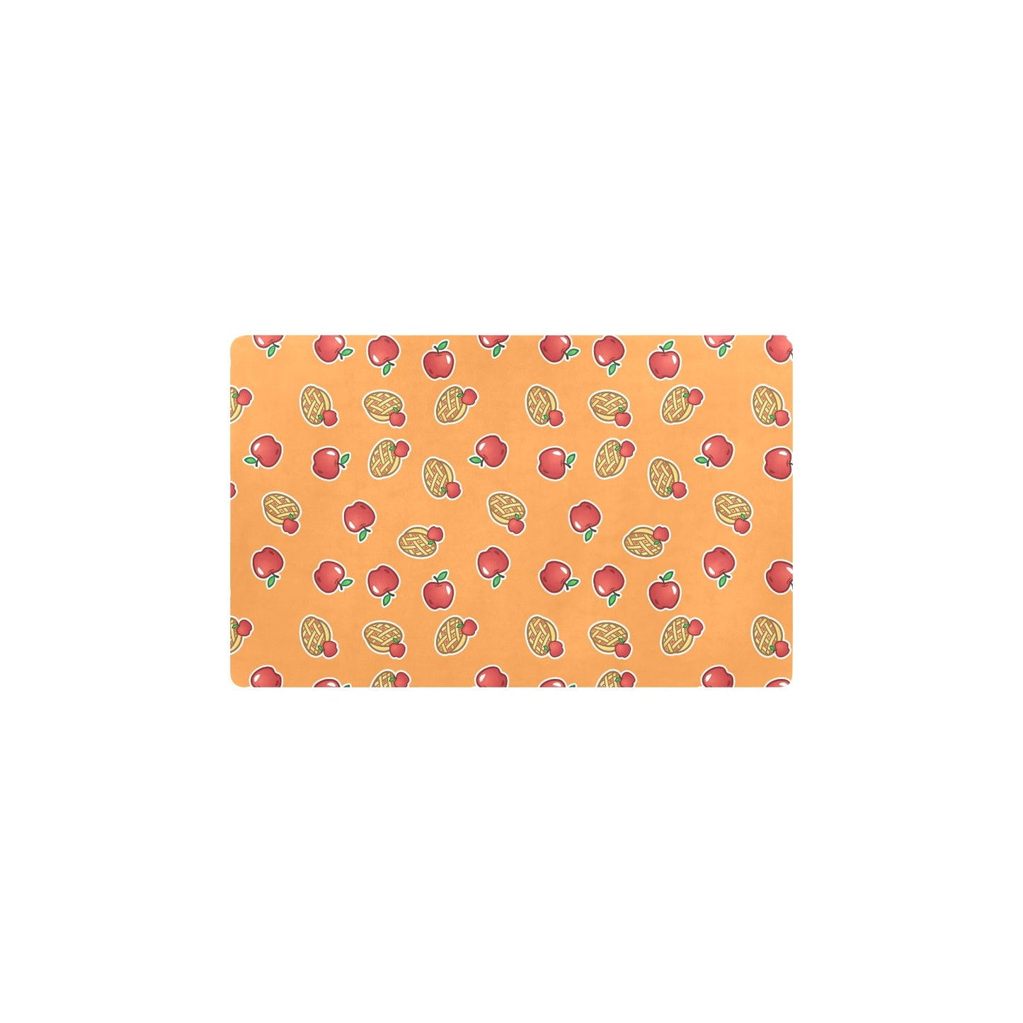 Apple Pie Pattern Print Design 02 Kitchen Mat