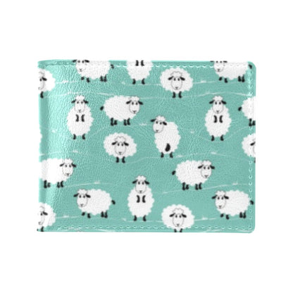 Sheep Print Design LKS404 Men's ID Card Wallet
