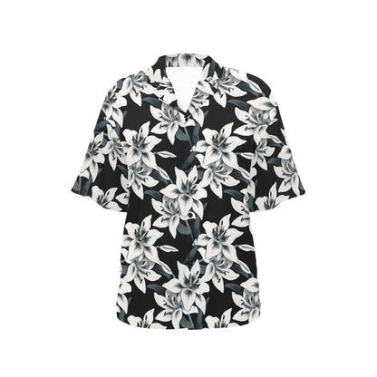 Lily Pattern Print Design 03 Women's Hawaiian Shirt