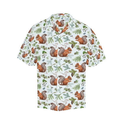 Squirrel Print Design LKS308 Men's Hawaiian Shirt
