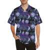 Sun Moon Print Design LKS303 Men's Hawaiian Shirt