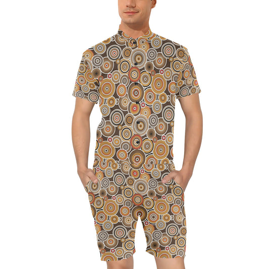 Aboriginal Print Design LKS402 Men's Romper
