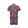 Flower Power Peace Design Print Men's Romper