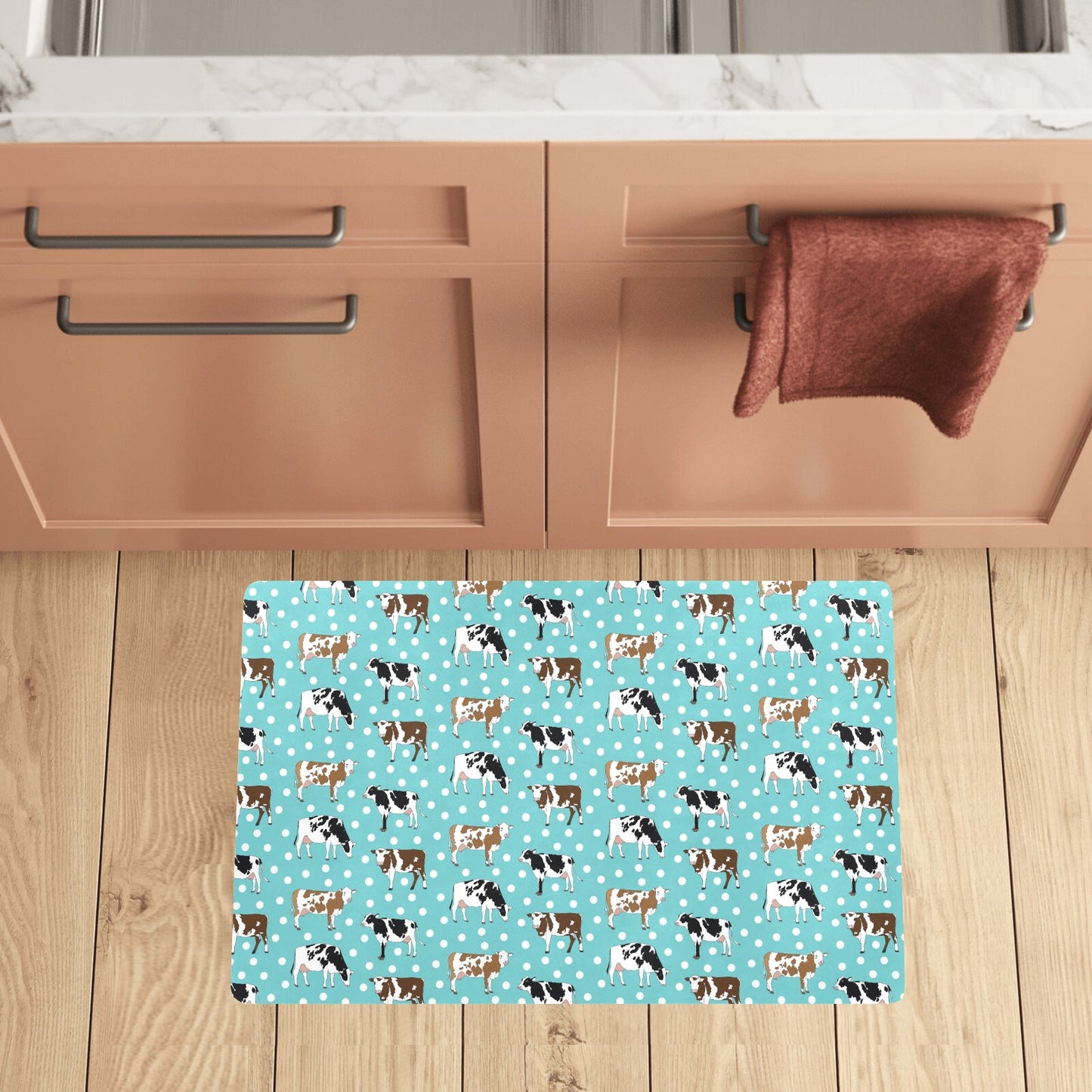 Cattle Print Design LKS405 Kitchen Mat