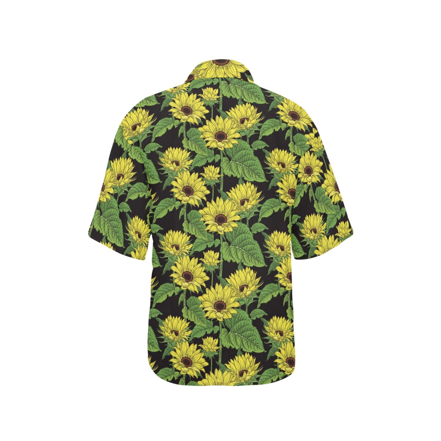 Sunflower Print Design LKS3010 Women's Hawaiian Shirt