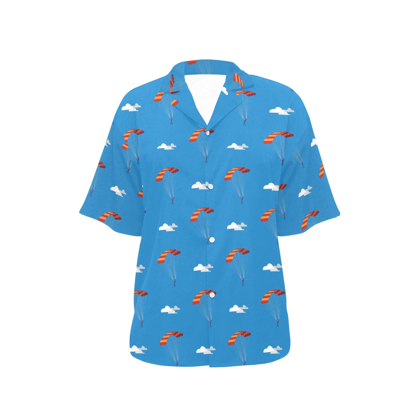Skydiving Pattern Print Design 02 Women's Hawaiian Shirt