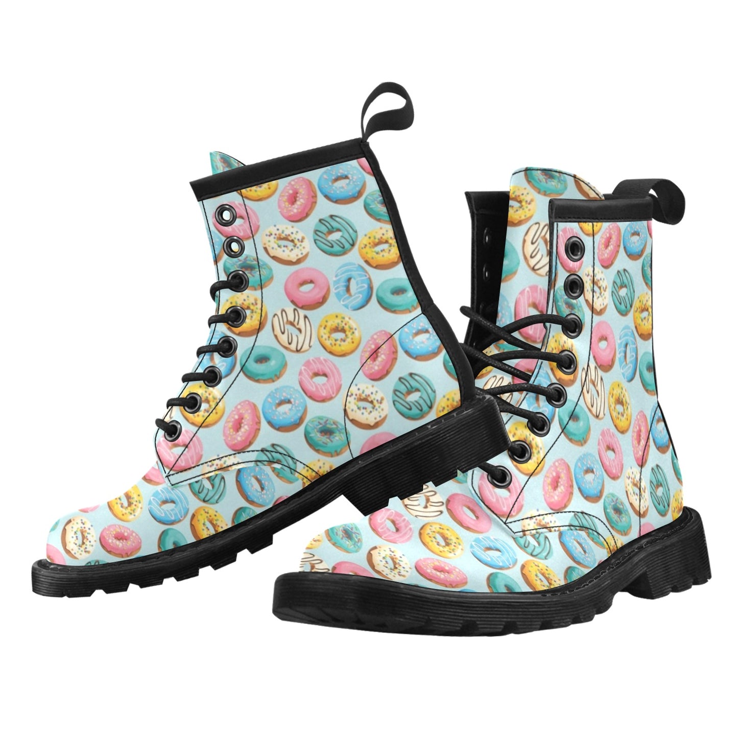 Donut Pattern Print Design DN05 Women's Boots