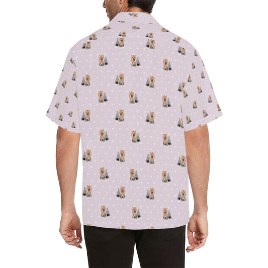 Yorkshire Terriers Print Design LKS302 Men's Hawaiian Shirt