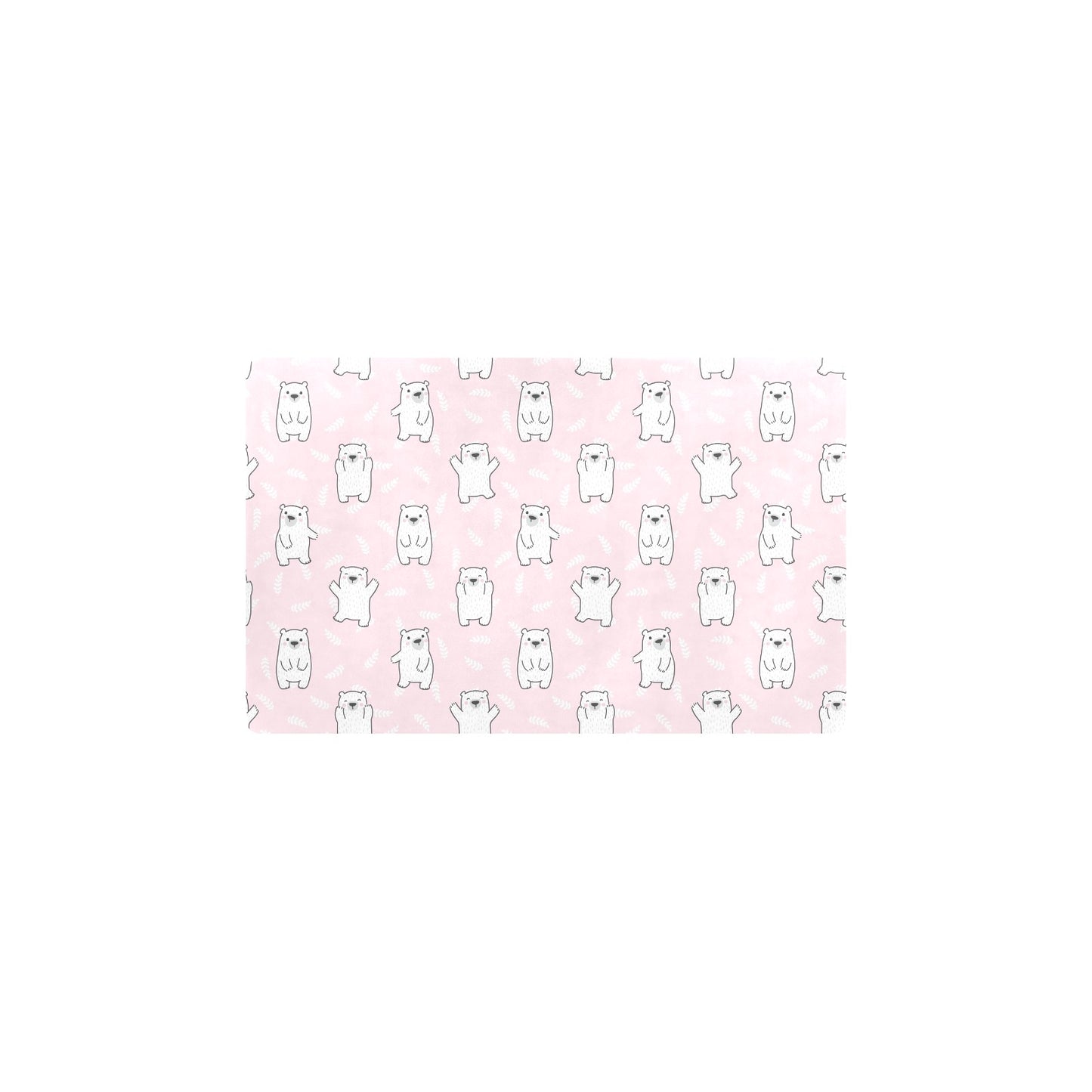 Polar Bear Pattern Print Design PB09 Kitchen Mat