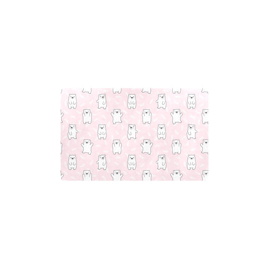 Polar Bear Pattern Print Design PB09 Kitchen Mat