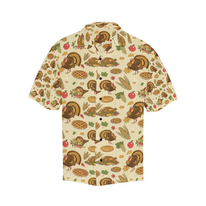 Thanksgiving Print Design LKS302 Men's Hawaiian Shirt