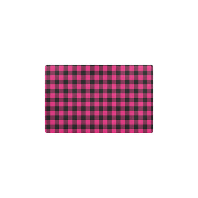 Pink Tartan Plaid Pattern Kitchen Mat