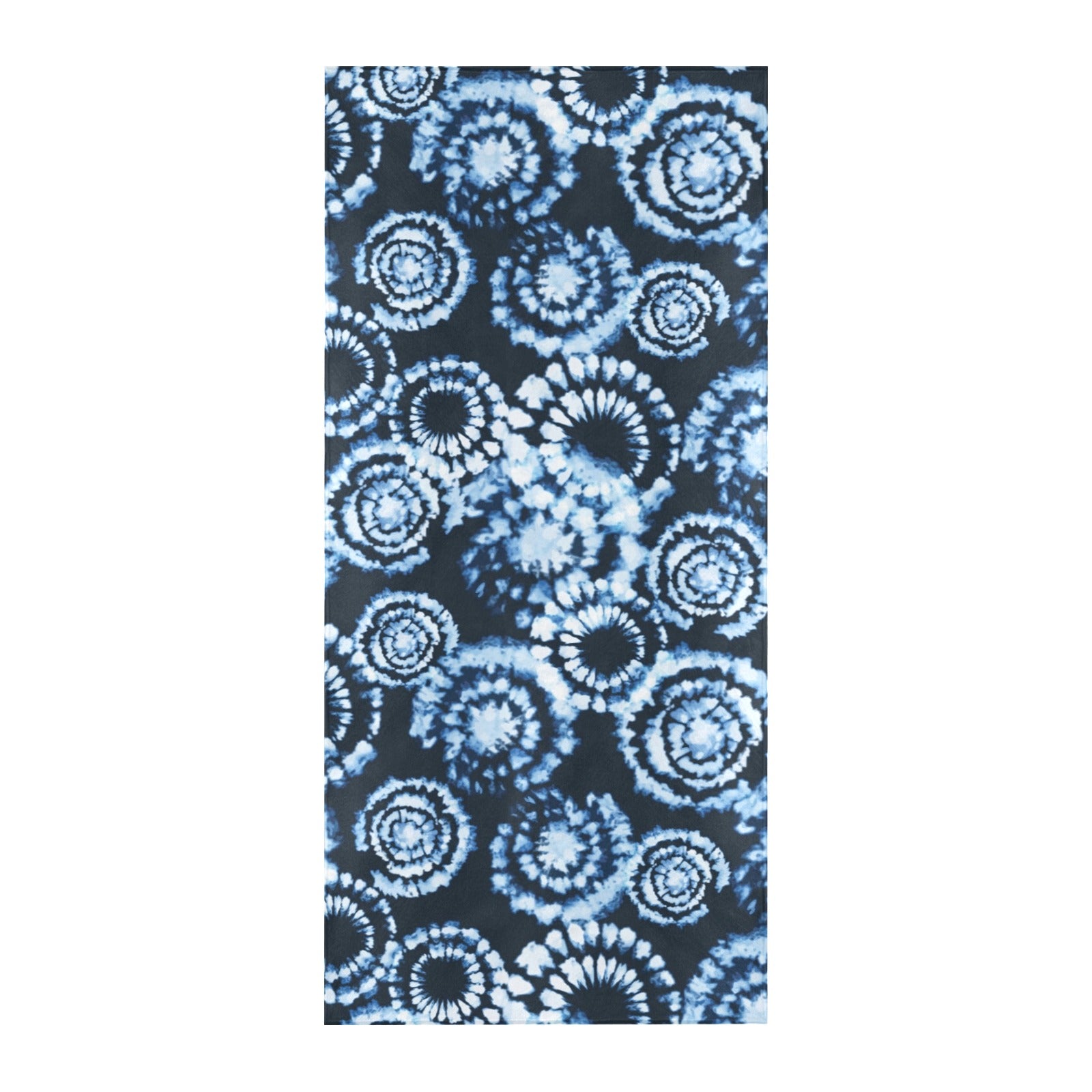 Tie Dye Dark Blue Print Design LKS306 Beach Towel 32" x 71"