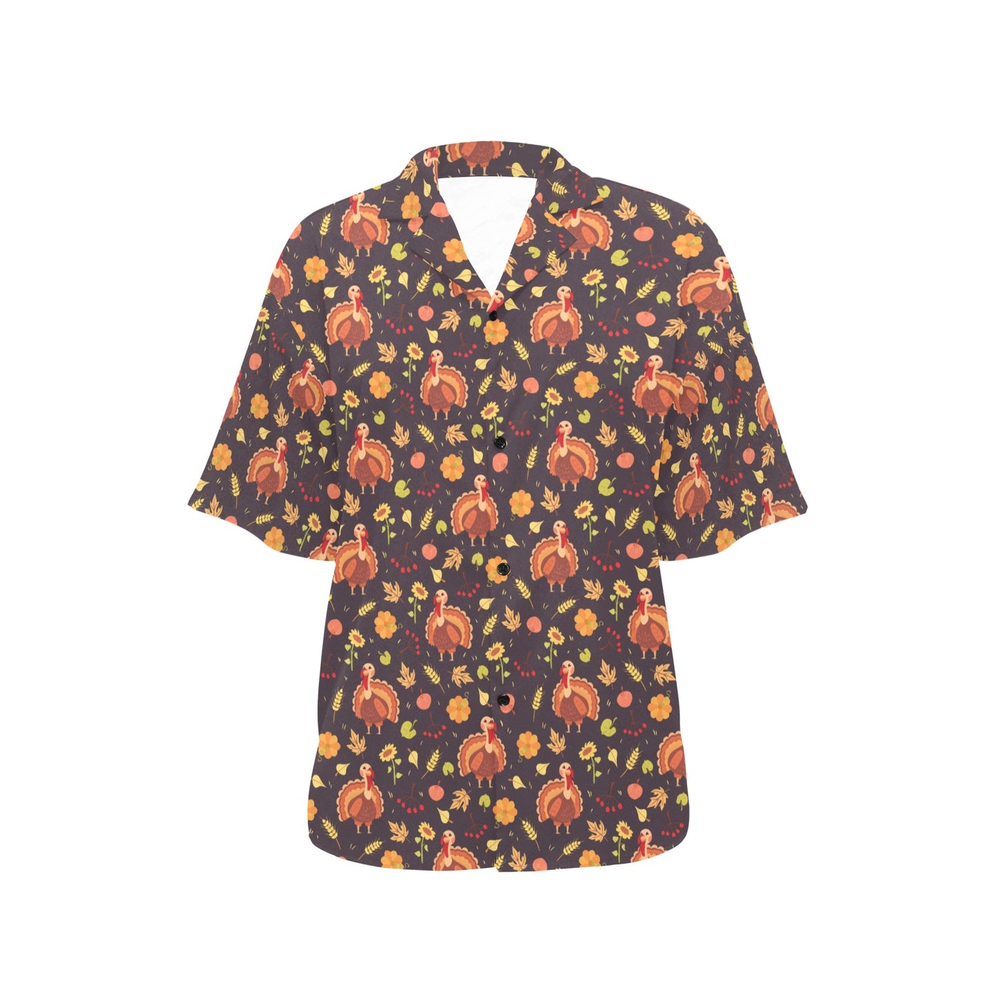 Thanksgiving Print Design LKS304 Women's Hawaiian Shirt