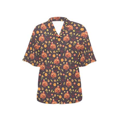 Thanksgiving Print Design LKS304 Women's Hawaiian Shirt