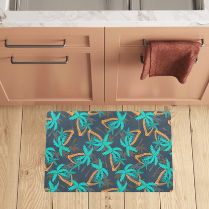 Palm Tree Pattern Print Design PT01 Kitchen Mat