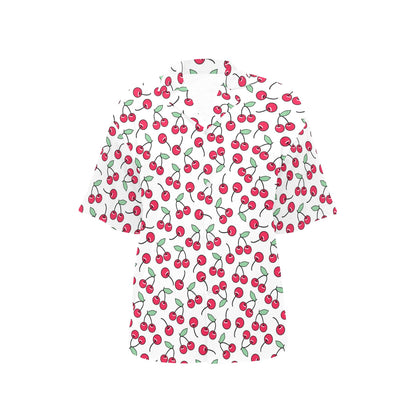 Cherry Pattern Print Design 03 Women's Hawaiian Shirt