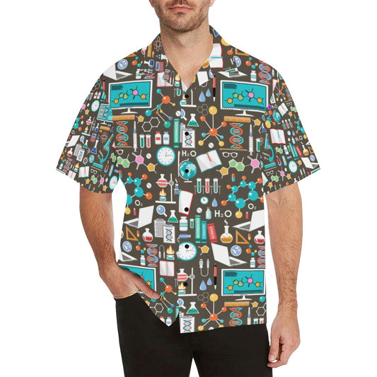 Science Print Design LKS303 Men's Hawaiian Shirt