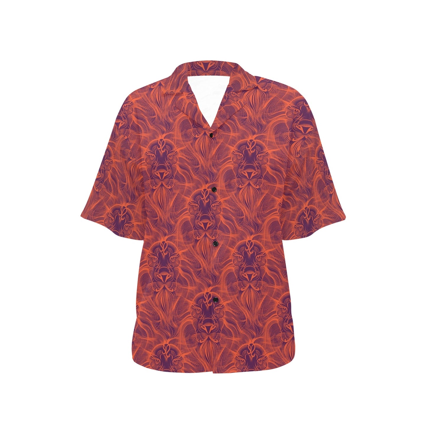 Leo Pattern Print Design 01 Women's Hawaiian Shirt