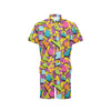 80s Pattern Print Design 1 Men's Romper