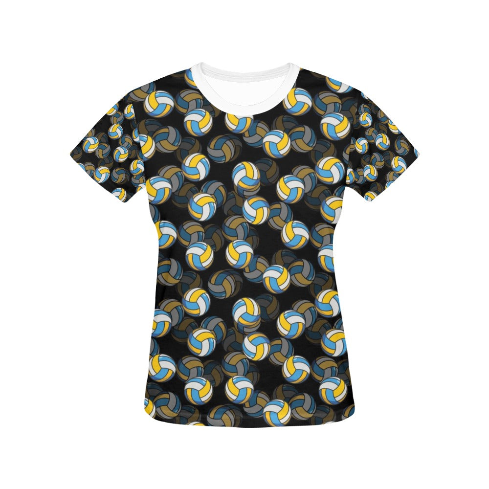 Volleyball Print Design LKS302 Women's  T-shirt