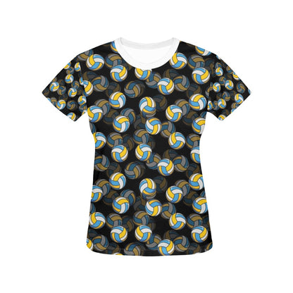 Volleyball Print Design LKS302 Women's  T-shirt