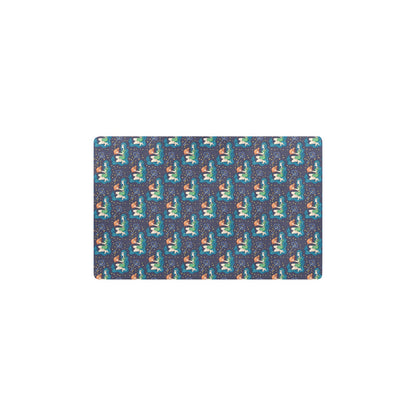 Aquarius Zodiac Pattern Print Design 03 Kitchen Mat