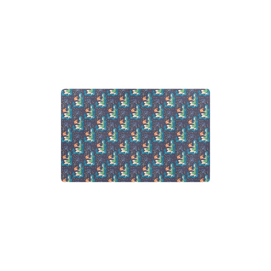 Aquarius Zodiac Pattern Print Design 03 Kitchen Mat
