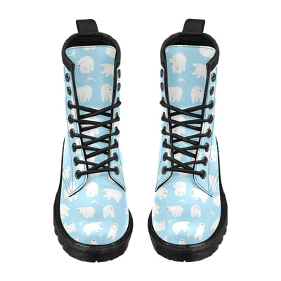 Polar Bear Pattern Print Design PB01 Women's Boots