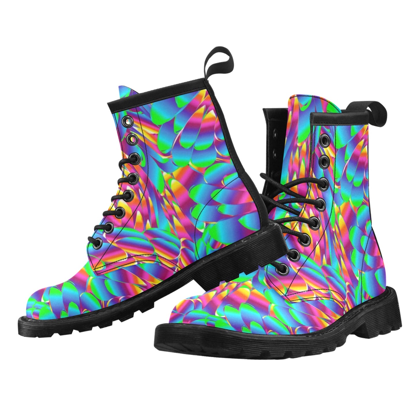 Psychedelic Trippy Pattern Women's Boots