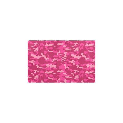 Camo Pink Pattern Print Design 01 Kitchen Mat