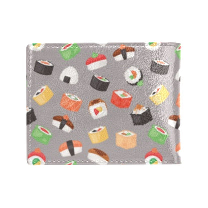 Sushi Print Design LKS307 Men's ID Card Wallet