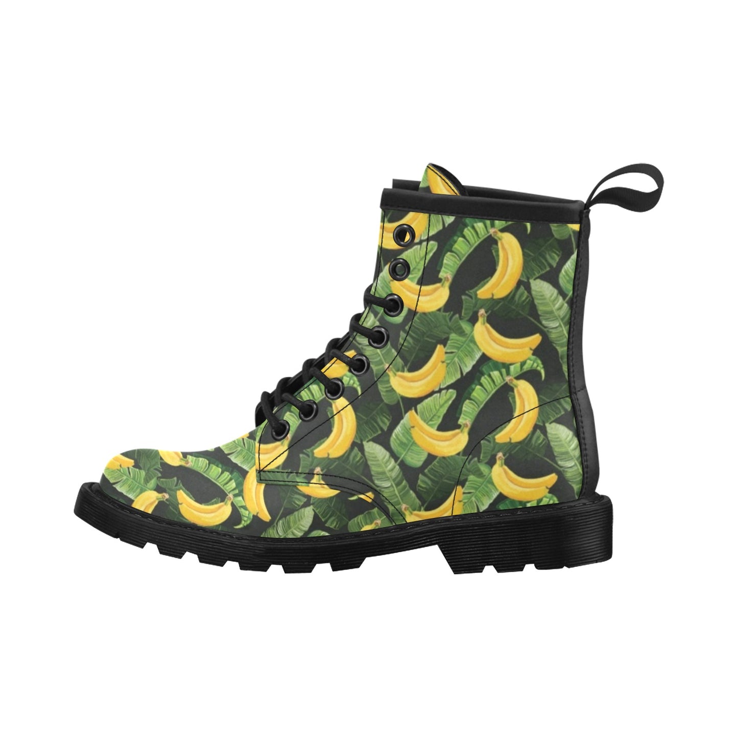 Banana Pattern Print Design BA01 Women's Boots