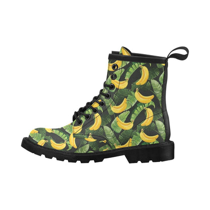 Banana Pattern Print Design BA01 Women's Boots