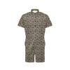 Peace Sign flowers Design Print Men's Romper