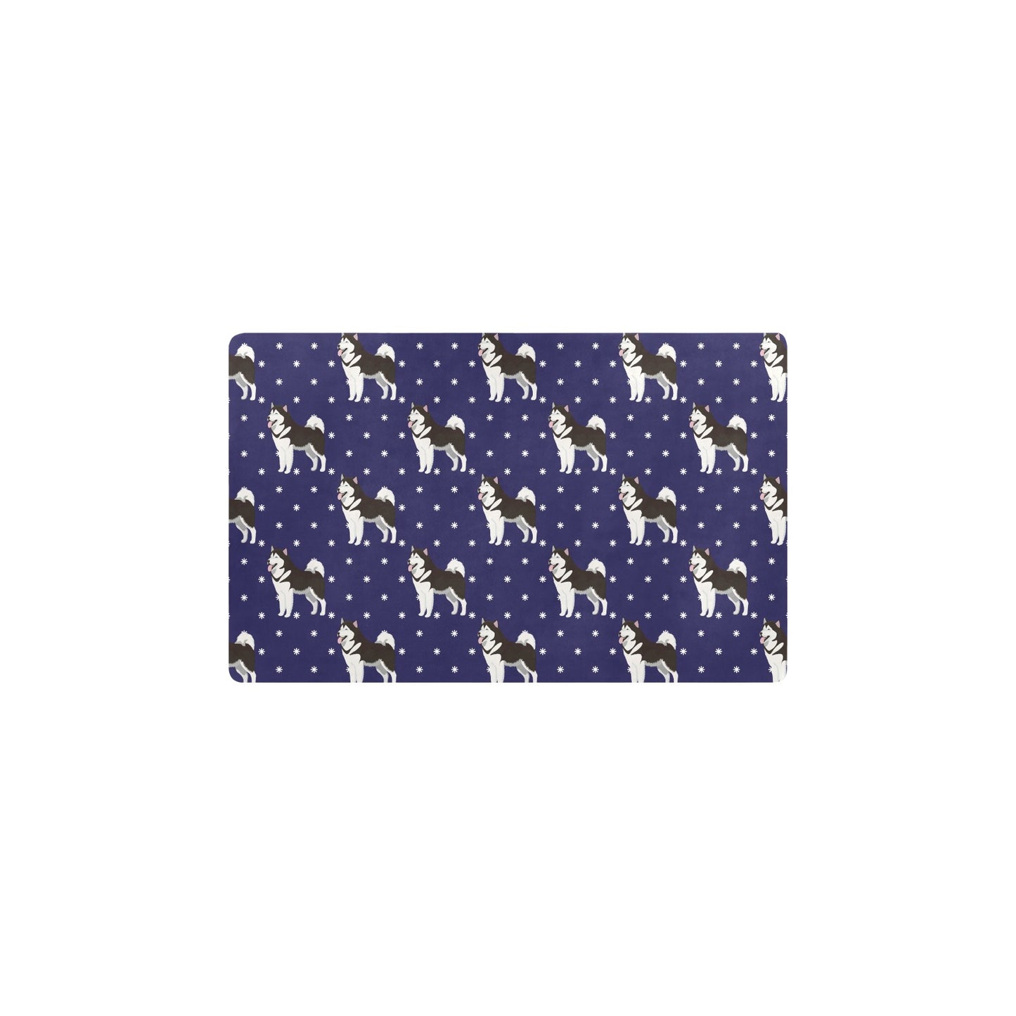 Alaskan Malamute Pattern Print Design 04 Kitchen Mat
