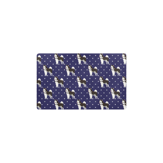 Alaskan Malamute Pattern Print Design 04 Kitchen Mat
